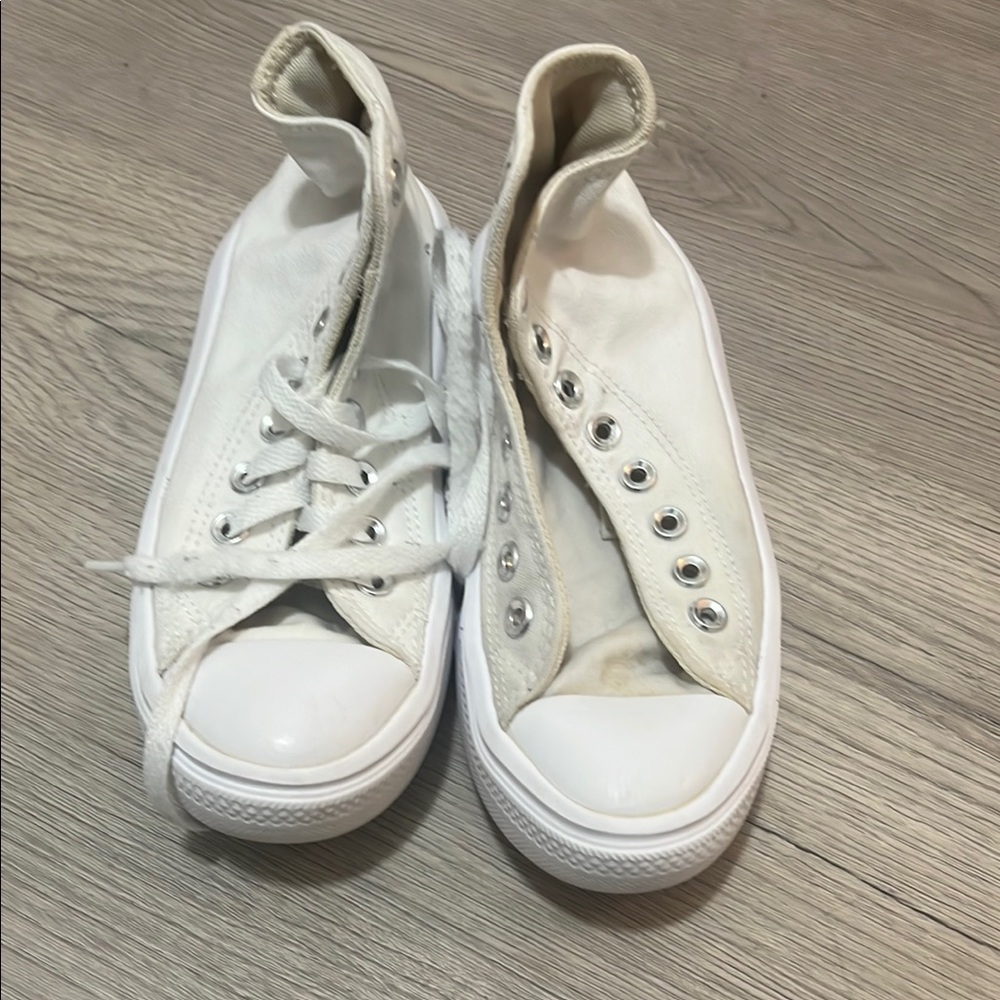 Converse - White High-Top Sneakers